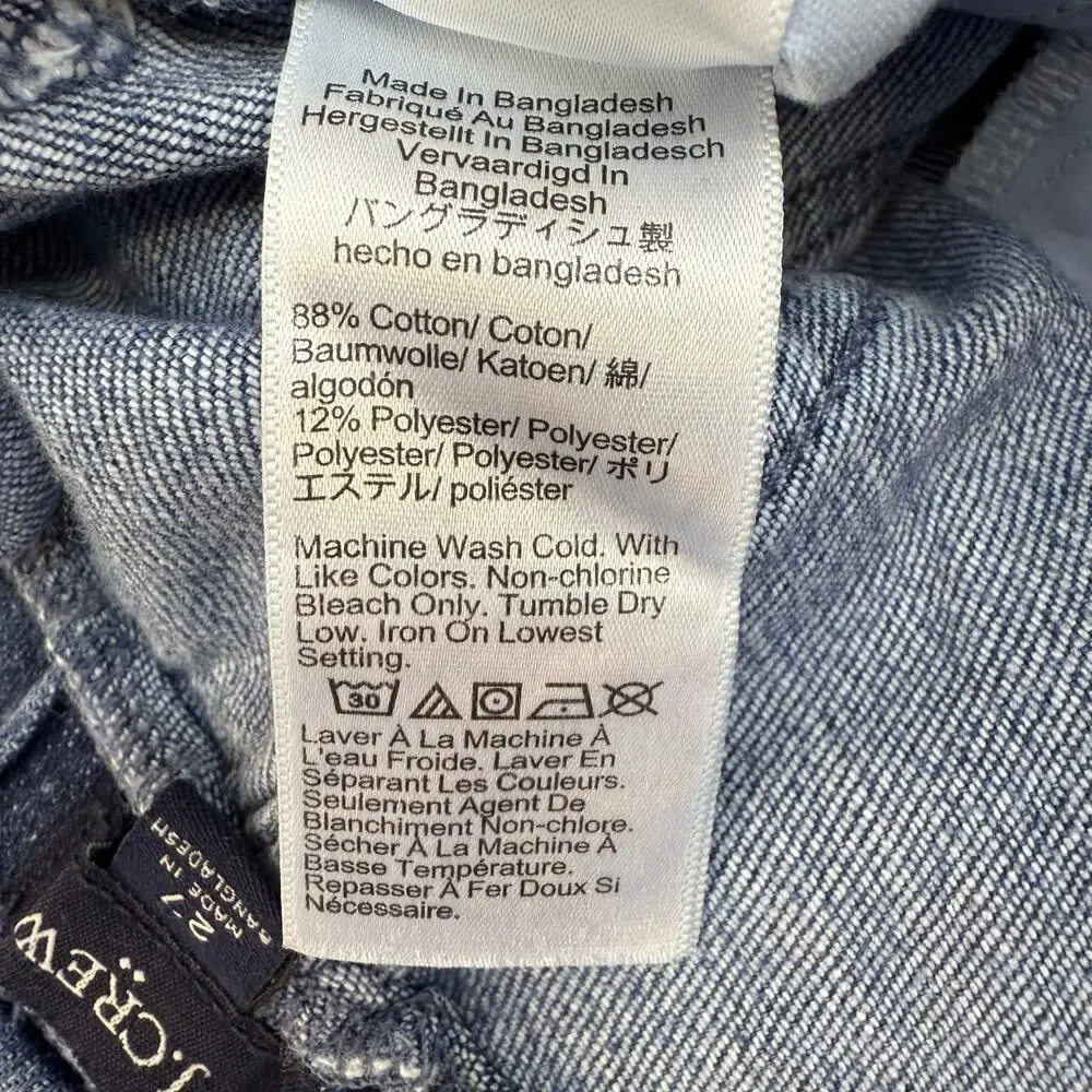 J. Crew Jeans Women's 27 (4) Blue Paper Bag Signature Stretch Preppy Classic - Picture 8 of 13